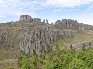 rock formations at Cumbe Mayo (outside of Cajamarca)